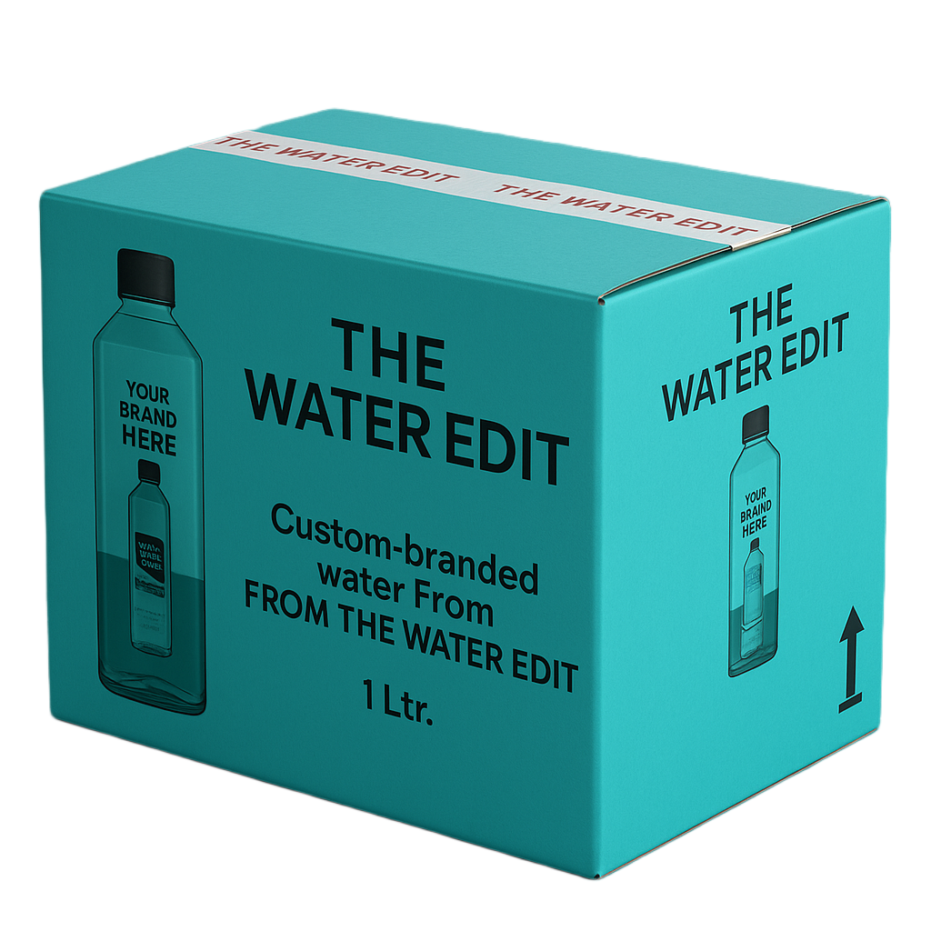 Customised premium water bottle (1000ml- 12bottles/case)