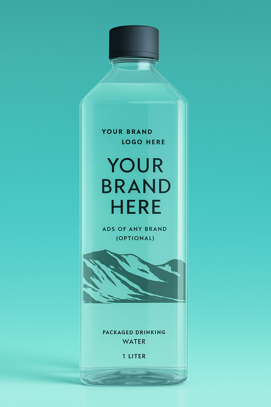 Customised premium water bottle (1000ml- 12bottles/case)