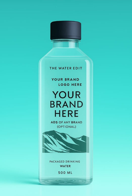 Customised premium water bottle (500ml- 24bottles/case)