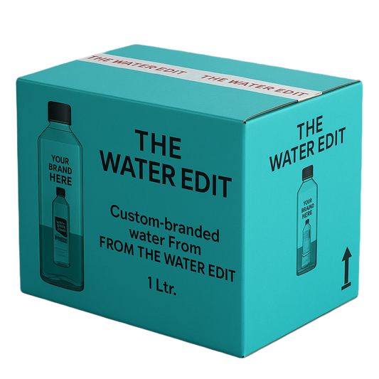 Customised premium water bottle (1000ml- 12bottles/case)